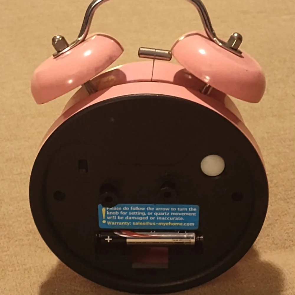Pink Retro Alarm Clock